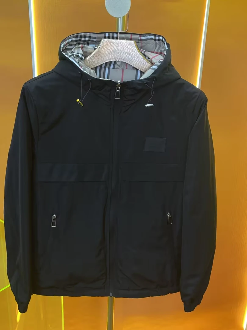 秋冬美式潮流复古风多口袋夹棉连帽双面穿外套夹克冲锋衣-9206