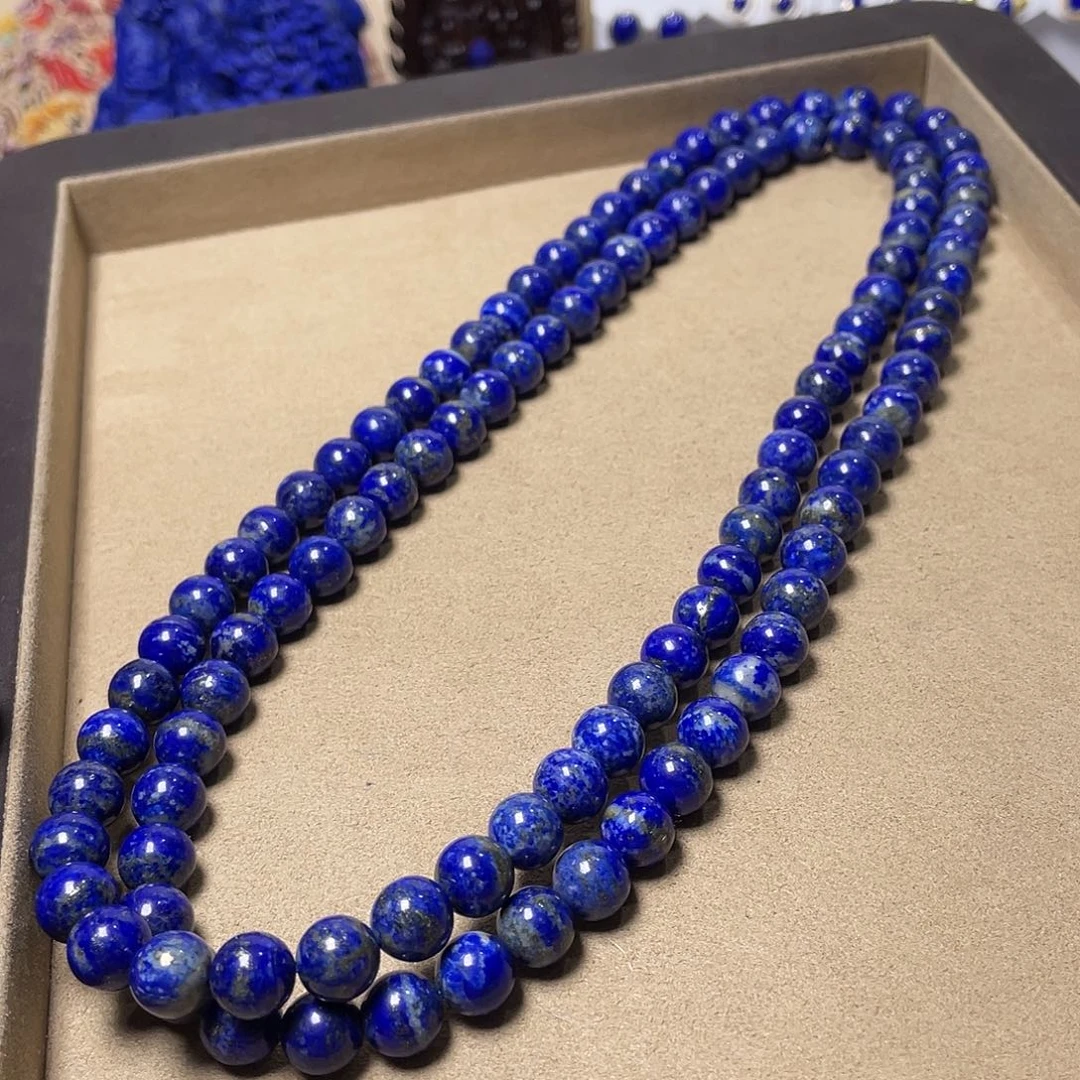 青金石未镶嵌入门级108颗10mm