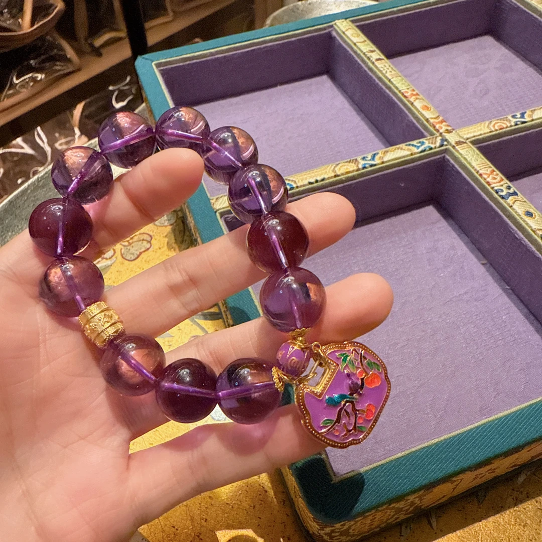 H12紫水晶未镶嵌手串218