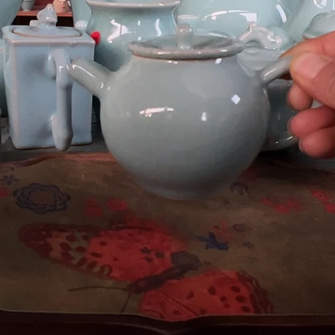 汝瓷苹果壶微瑕福利特惠