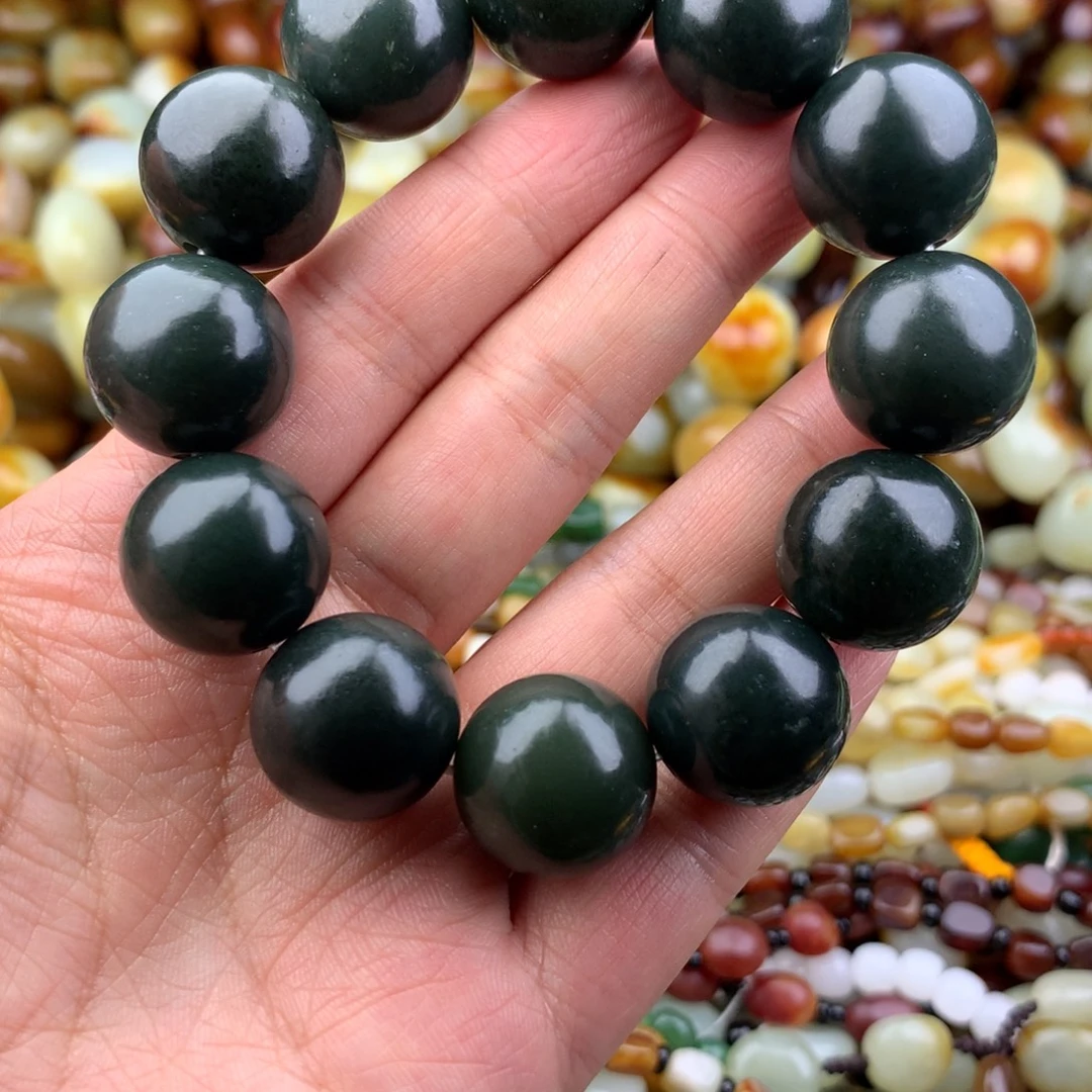 和田玉未镶嵌手链