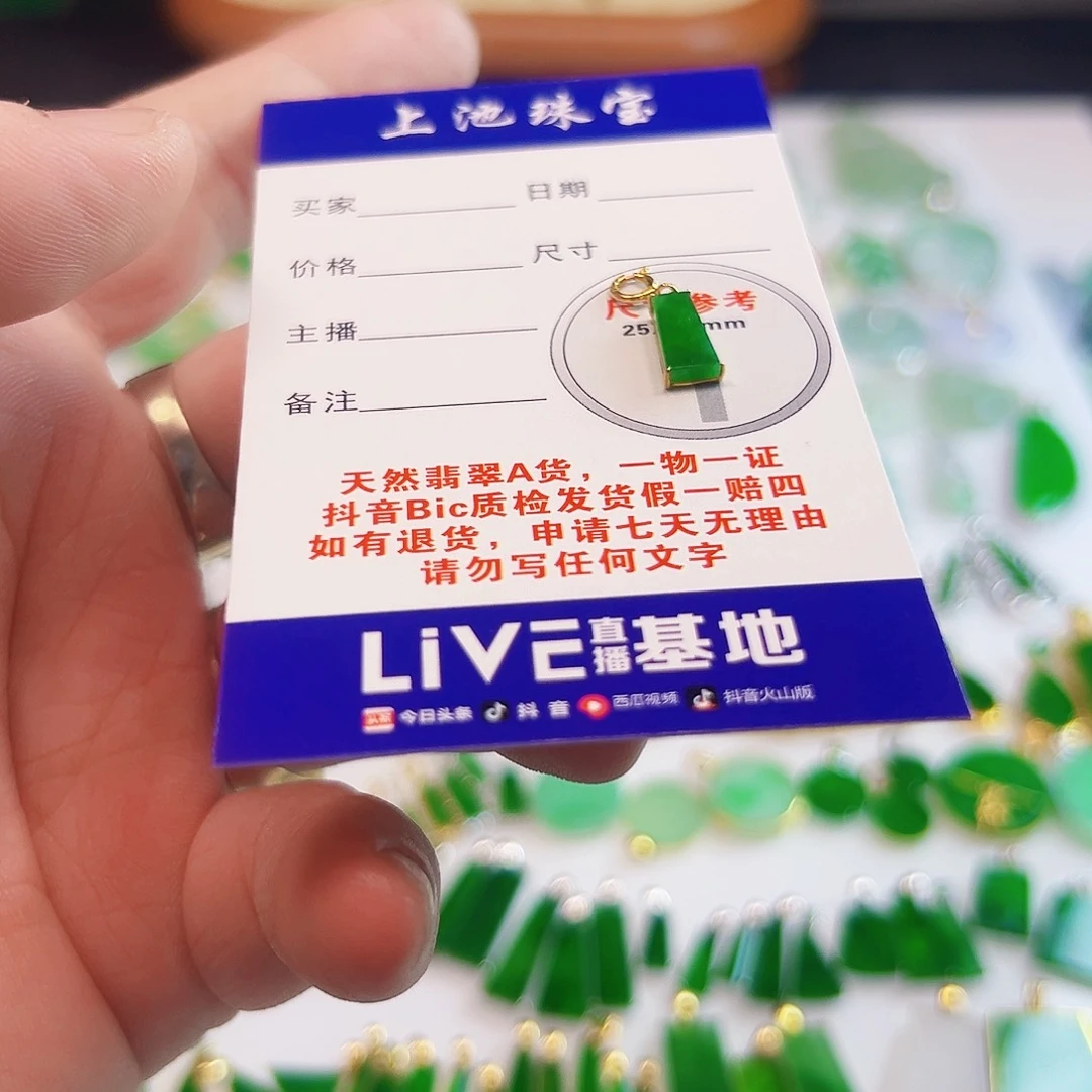 颈饰18K金镶嵌翡翠翡翠