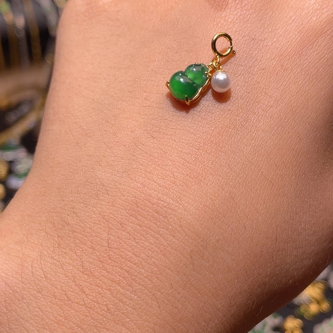 翡翠银S925镶嵌颈饰