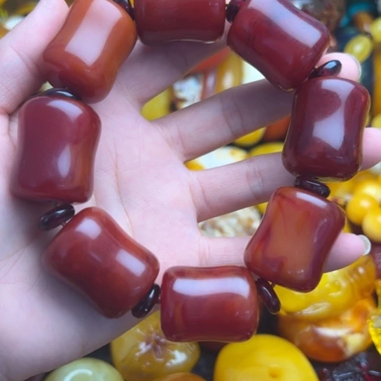 未镶嵌琥珀手链蜜蜡