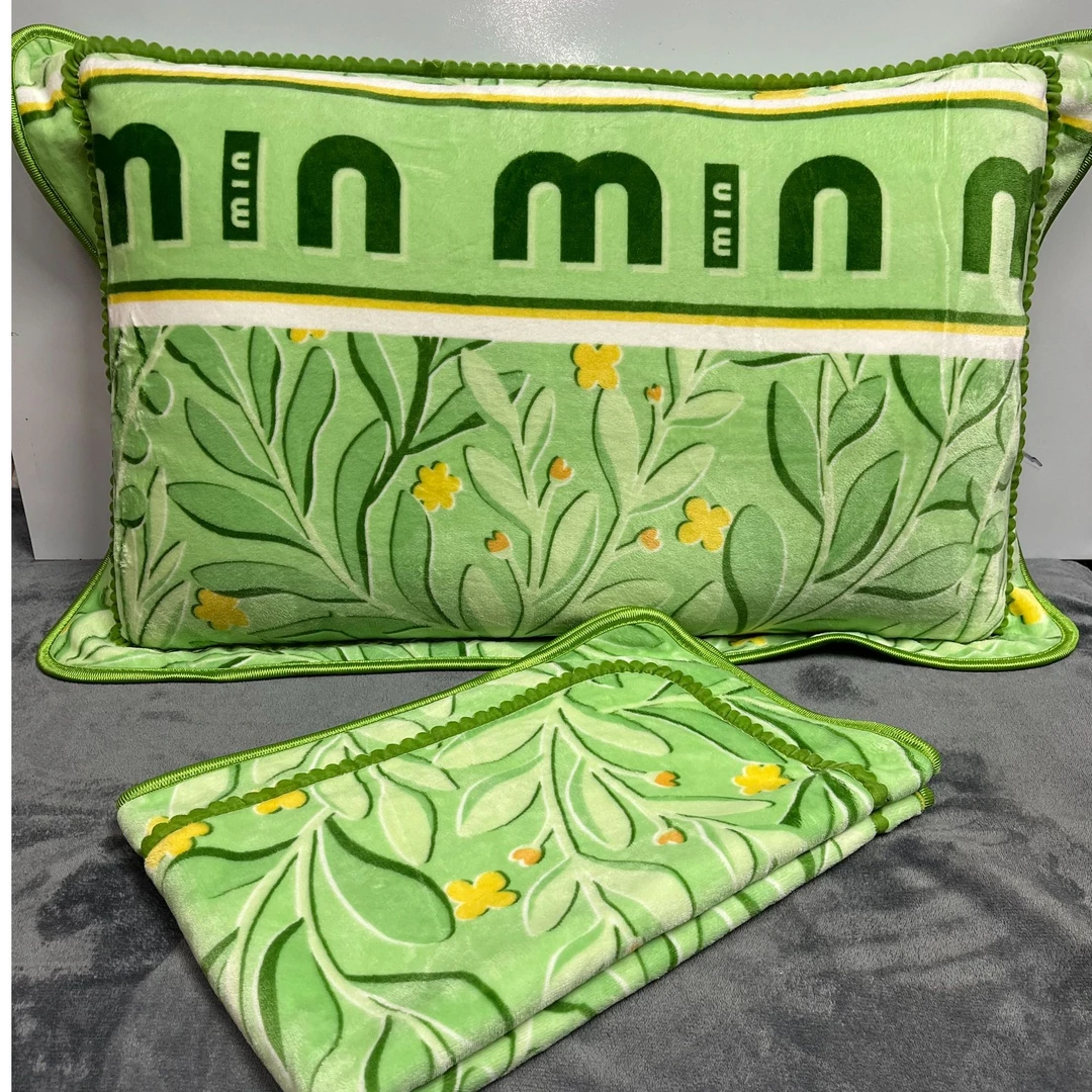 秋水伊人加厚牛奶绒枕套一对48*74cm