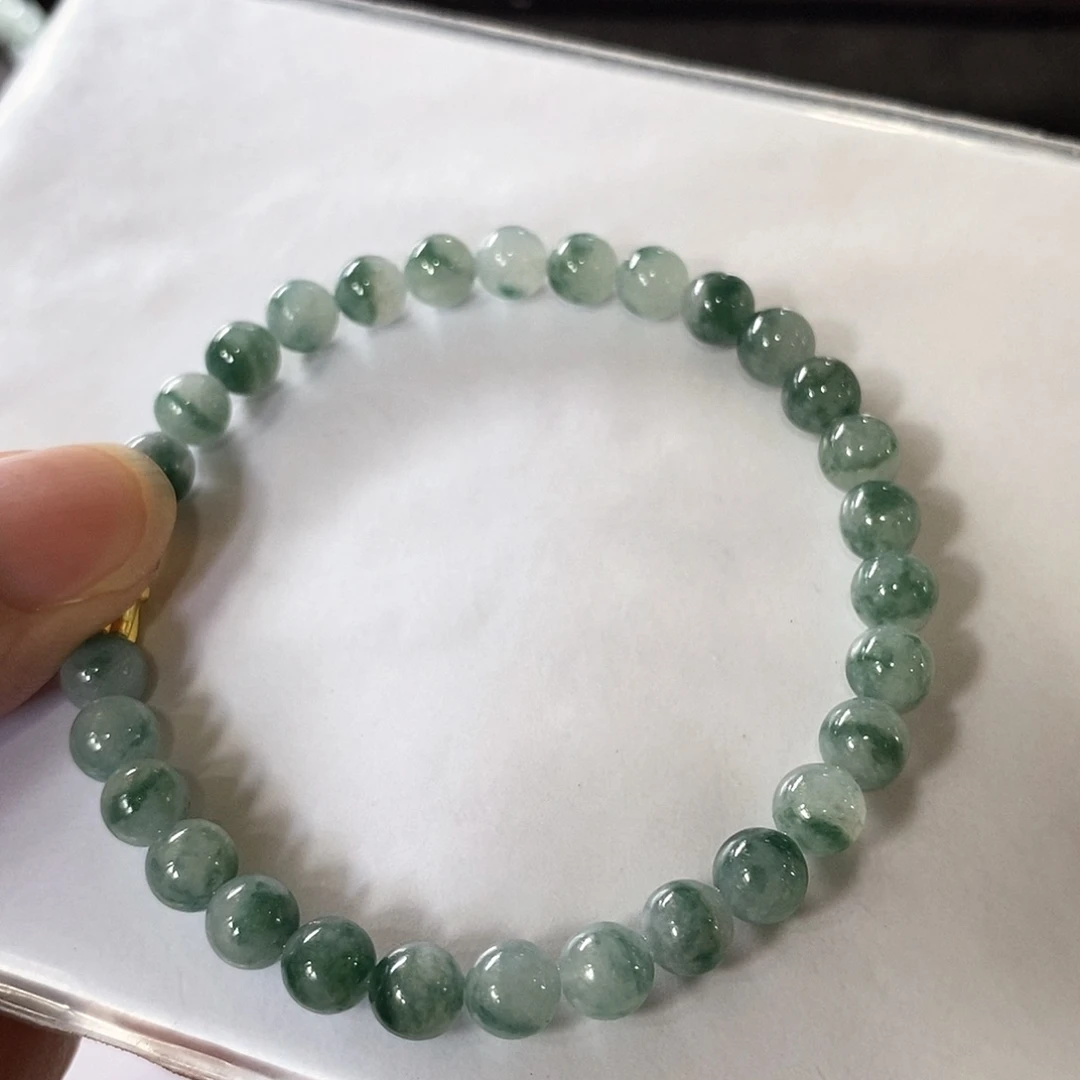 定制翡翠未镶嵌翡翠定制手串6.3