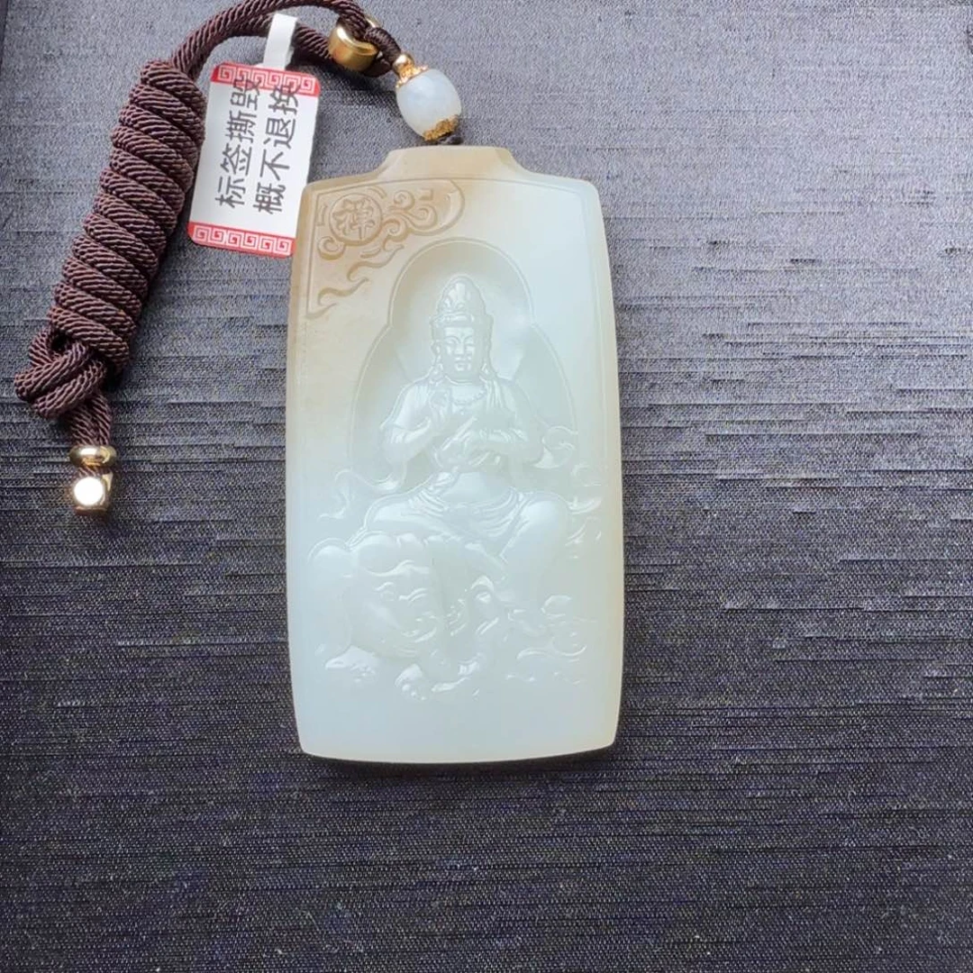 和田玉未镶嵌颈饰多**地带绳重68克