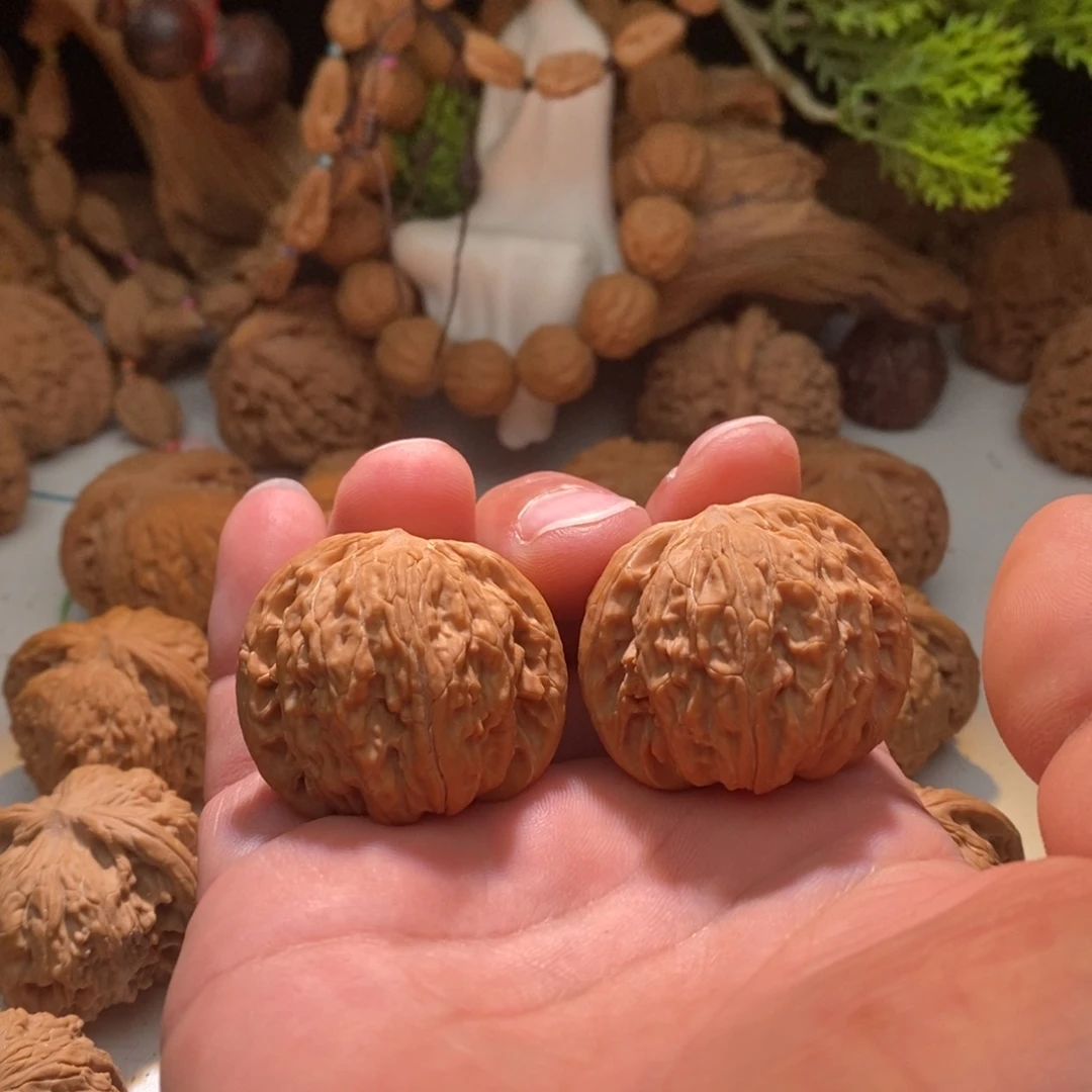 不***然文玩核桃把件磨盘39