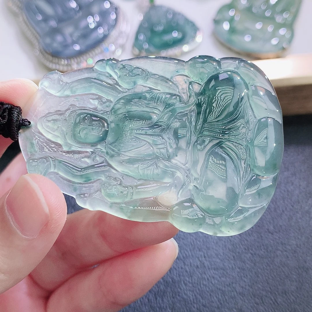 翡翠未镶嵌挂件翡翠