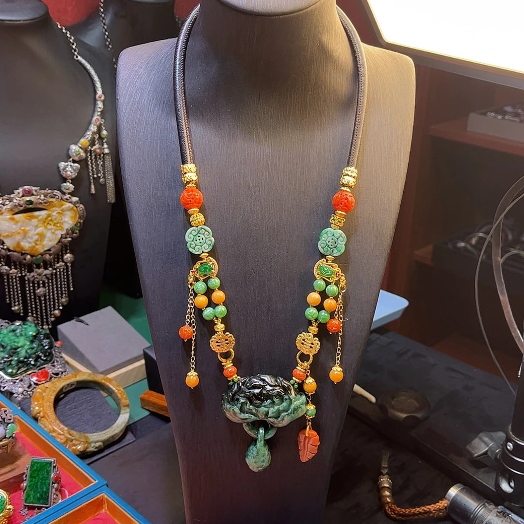 翡翠未镶嵌套链双十二直降不议价