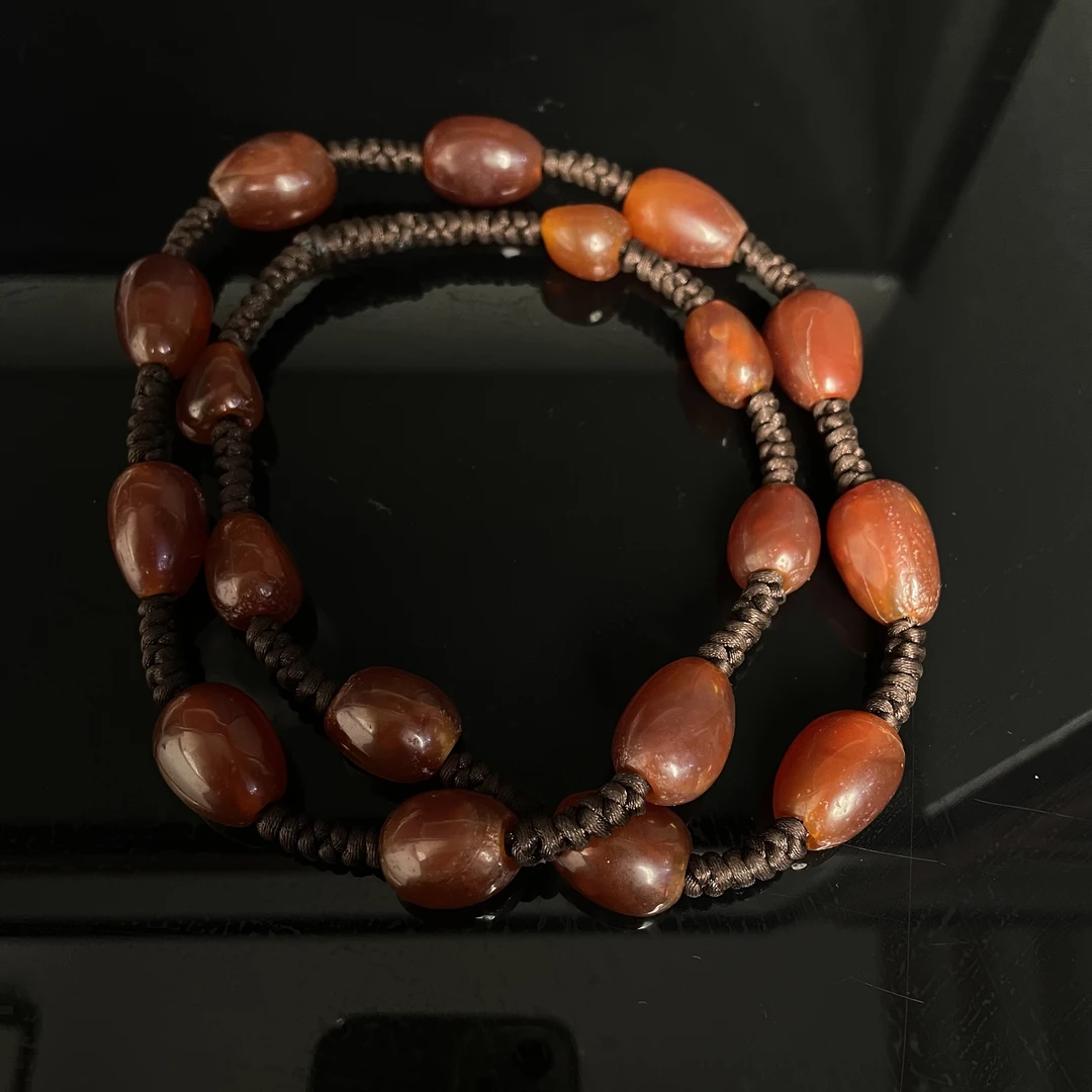 Tgz39二十世纪 玛瑙珠链