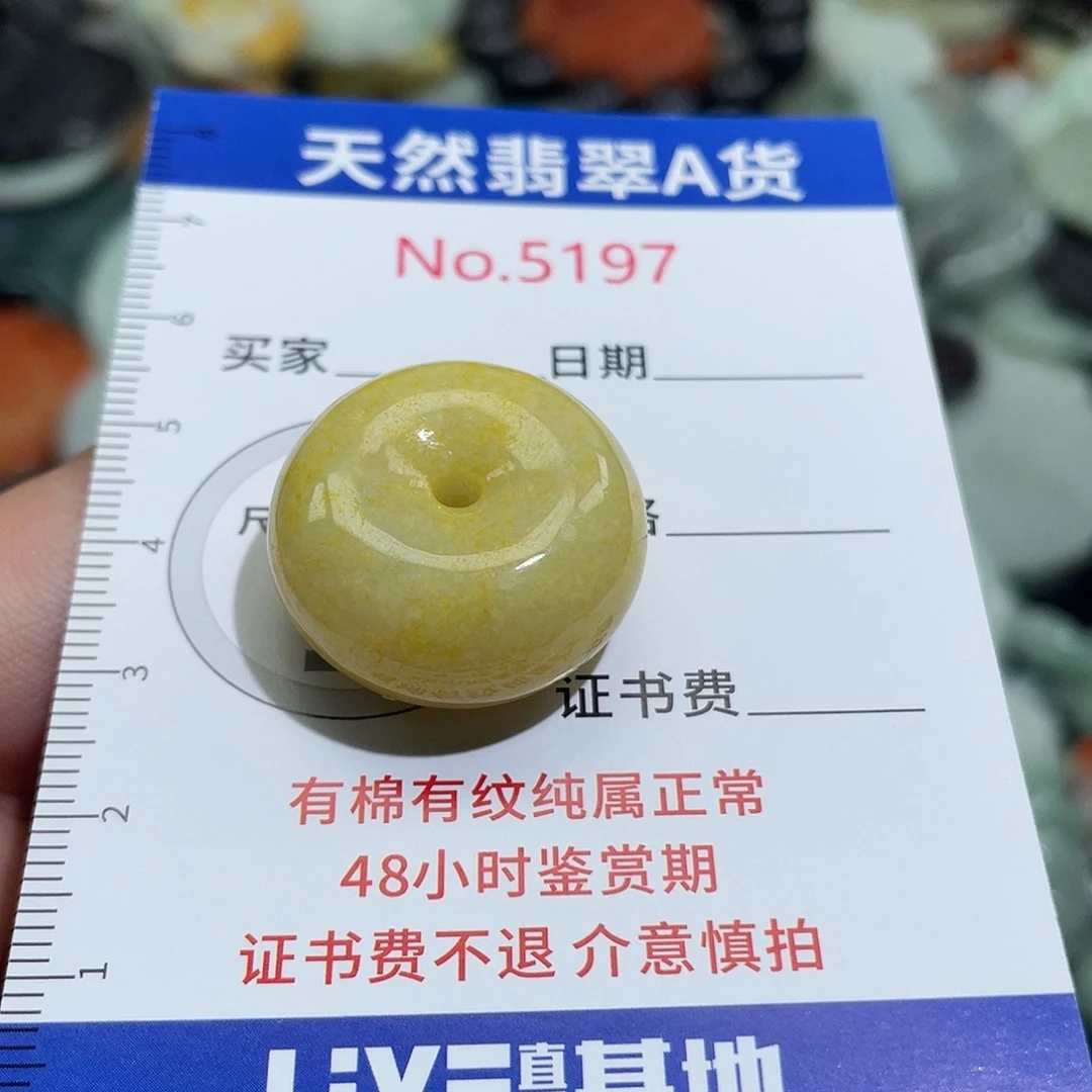 翡翠未镶嵌挂件5197