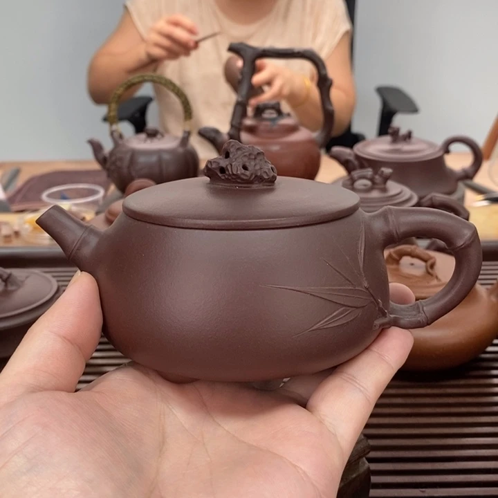 茶壶紫砂太湖石瓢230毫升福利壶
