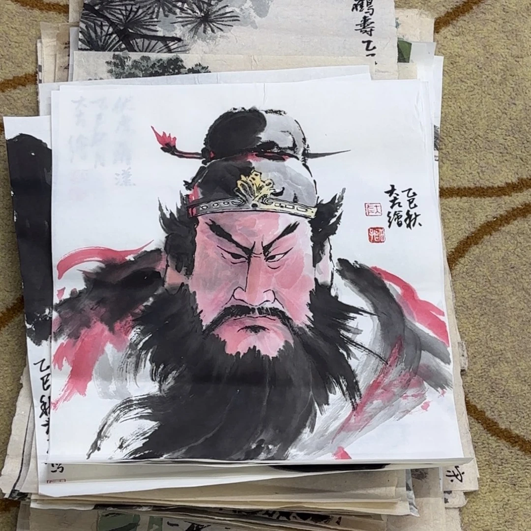 国画大左老师作品刘