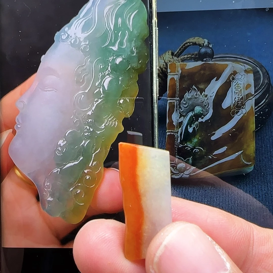 定制翡翠未镶嵌缅甸天然A货翡翠含老师工艺