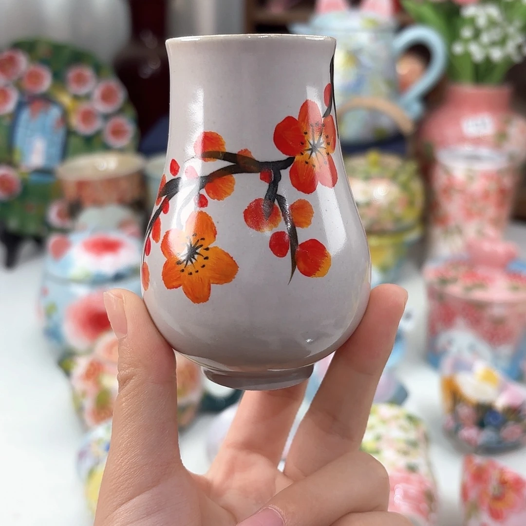 景德镇手绘高温釉下彩陶瓷茶具