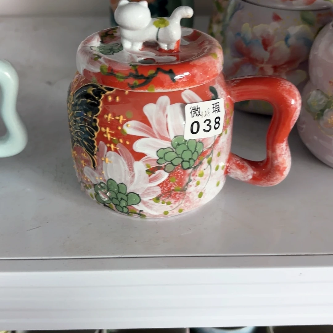 景德镇手绘高温釉下彩陶瓷茶具