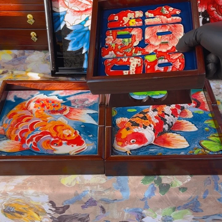 瓷板画艺术作品的
