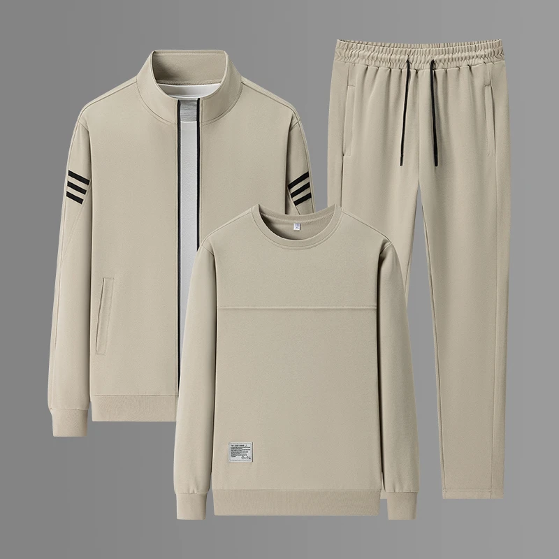 稻草人大码秋冬季男士套装卫衣外套百搭时尚休闲潮流商务跑步长袖