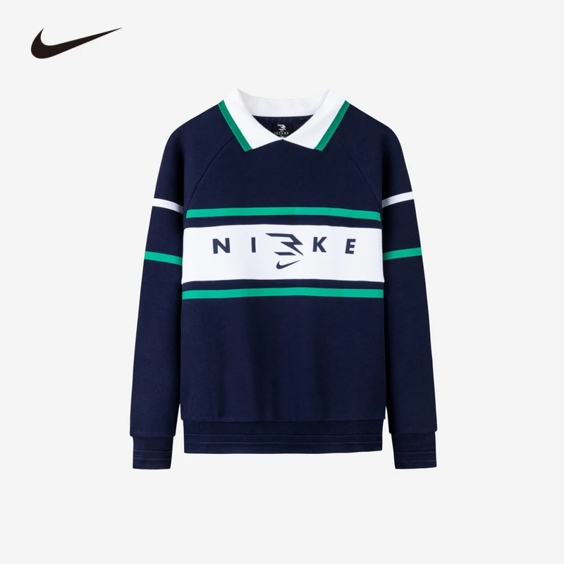 【童装官方】NIKE 3BRAND童装男童春季休闲套头无帽卫衣RWB-AG-0648