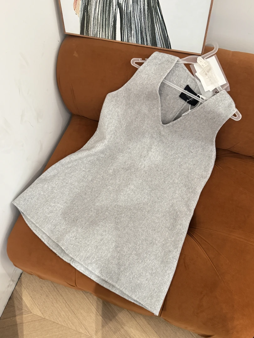 （ 精工样衣）双面呢背心裙a09075