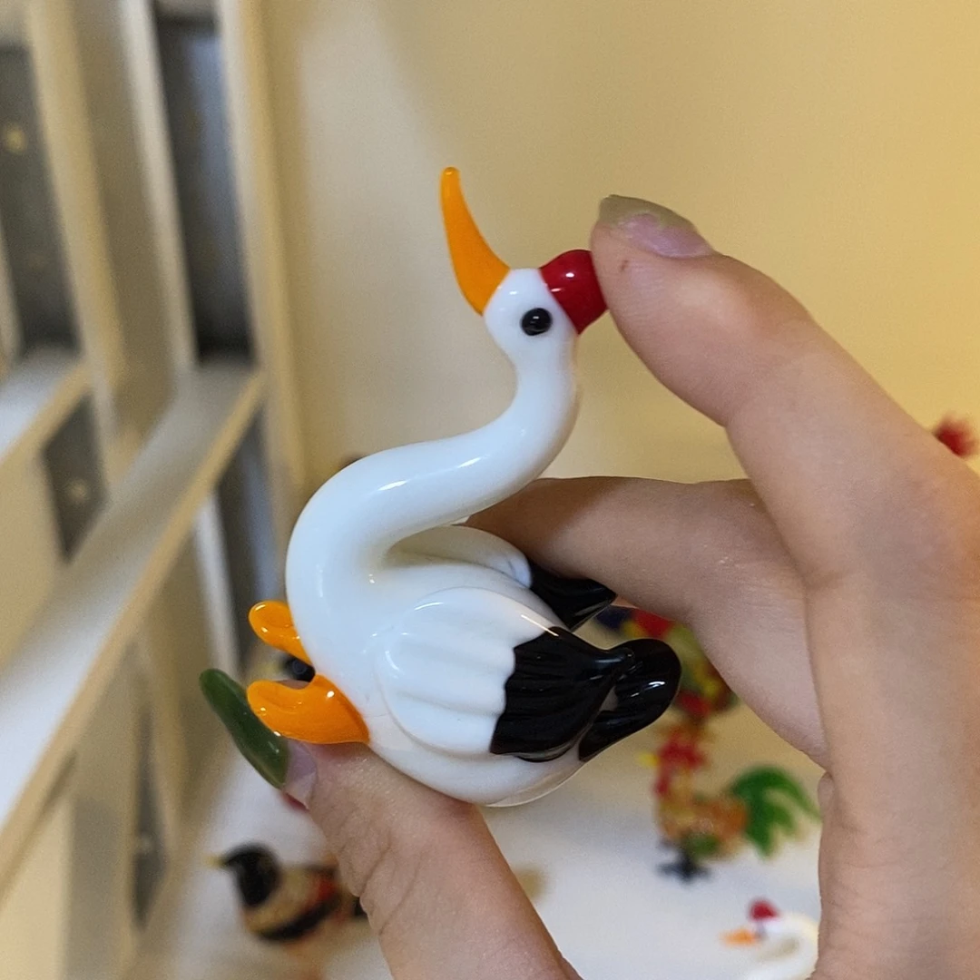 琉璃手工艺品鸭子