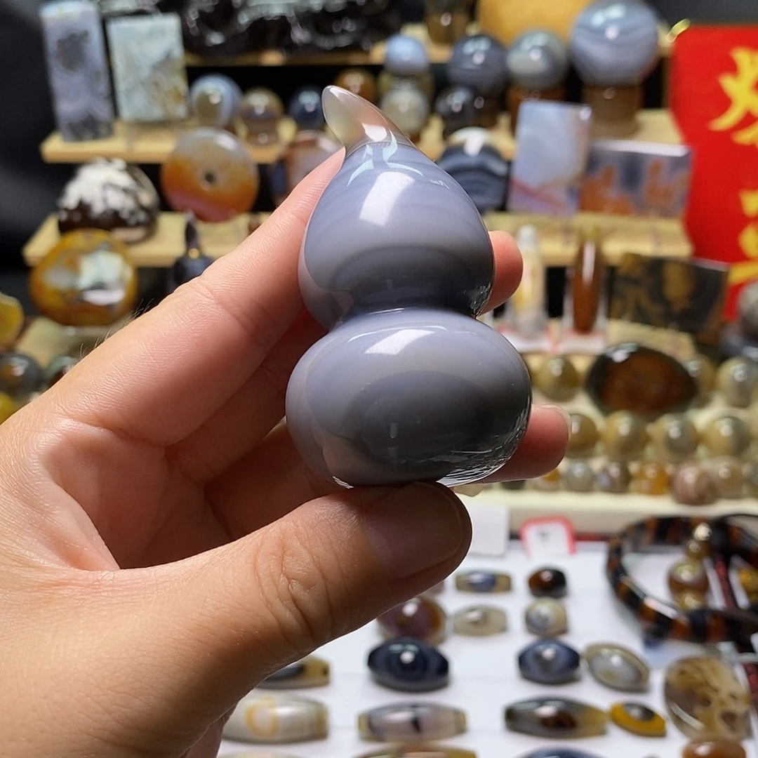 玛瑙/玉髓颈饰未镶嵌大葫芦