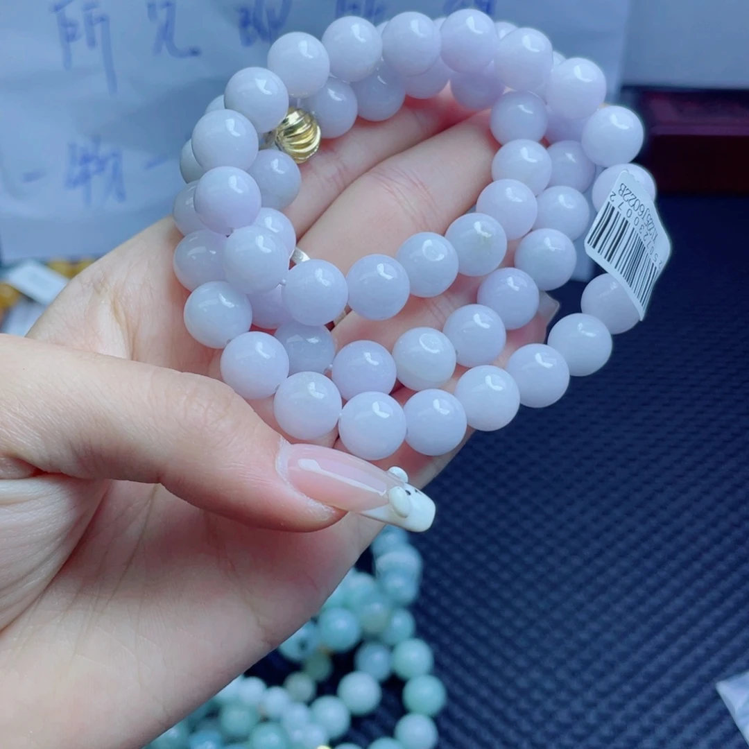 未镶嵌定制翡翠珠串