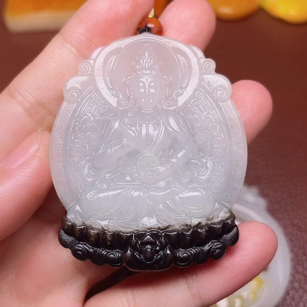 和田玉颈饰未镶嵌心**神