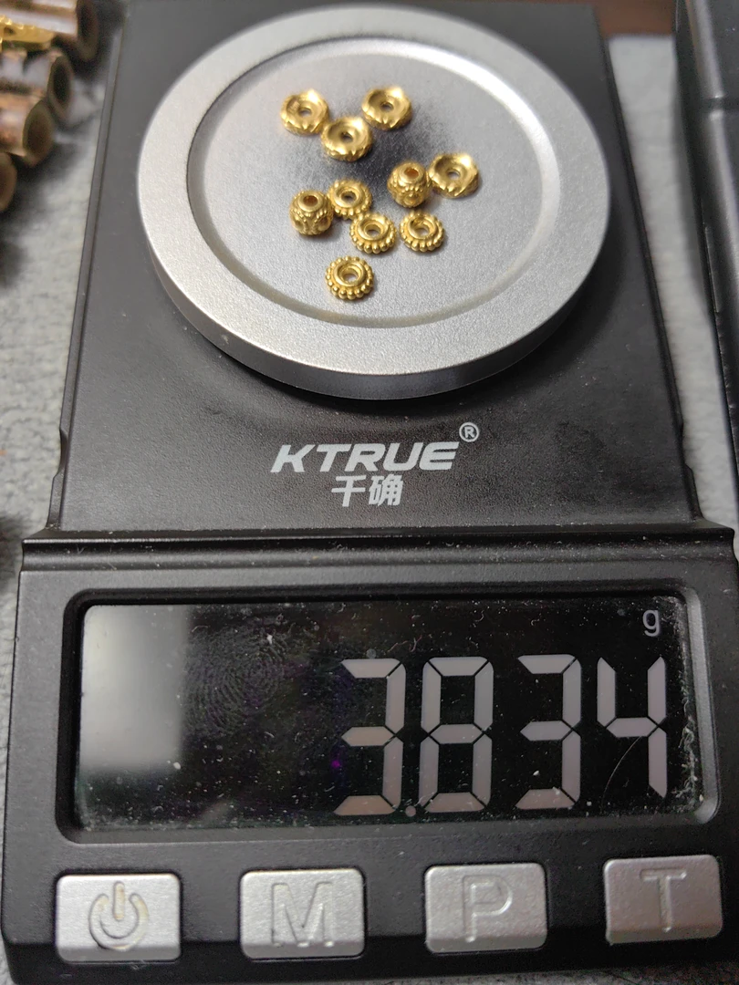 足金999万向轴黄金文玩配饰
