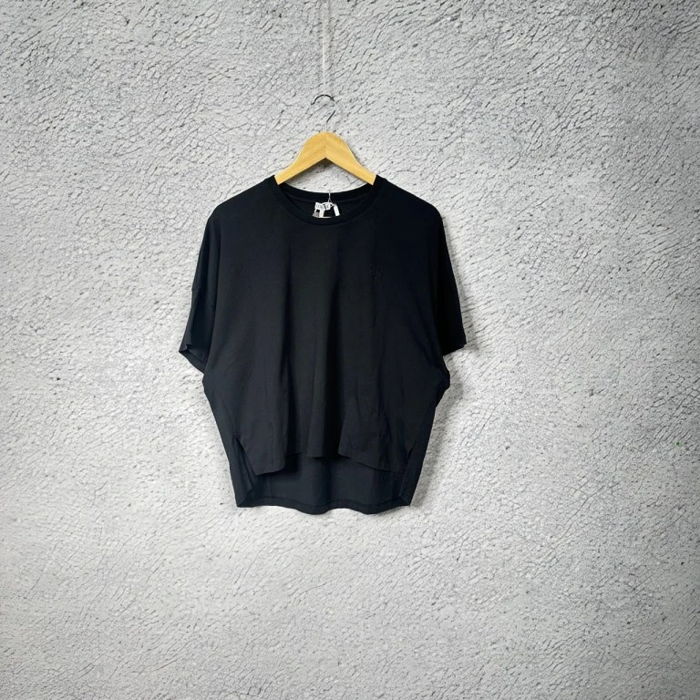 全新未使用 LOEWE/罗意威 黑色刺绣logo短袖/XS码