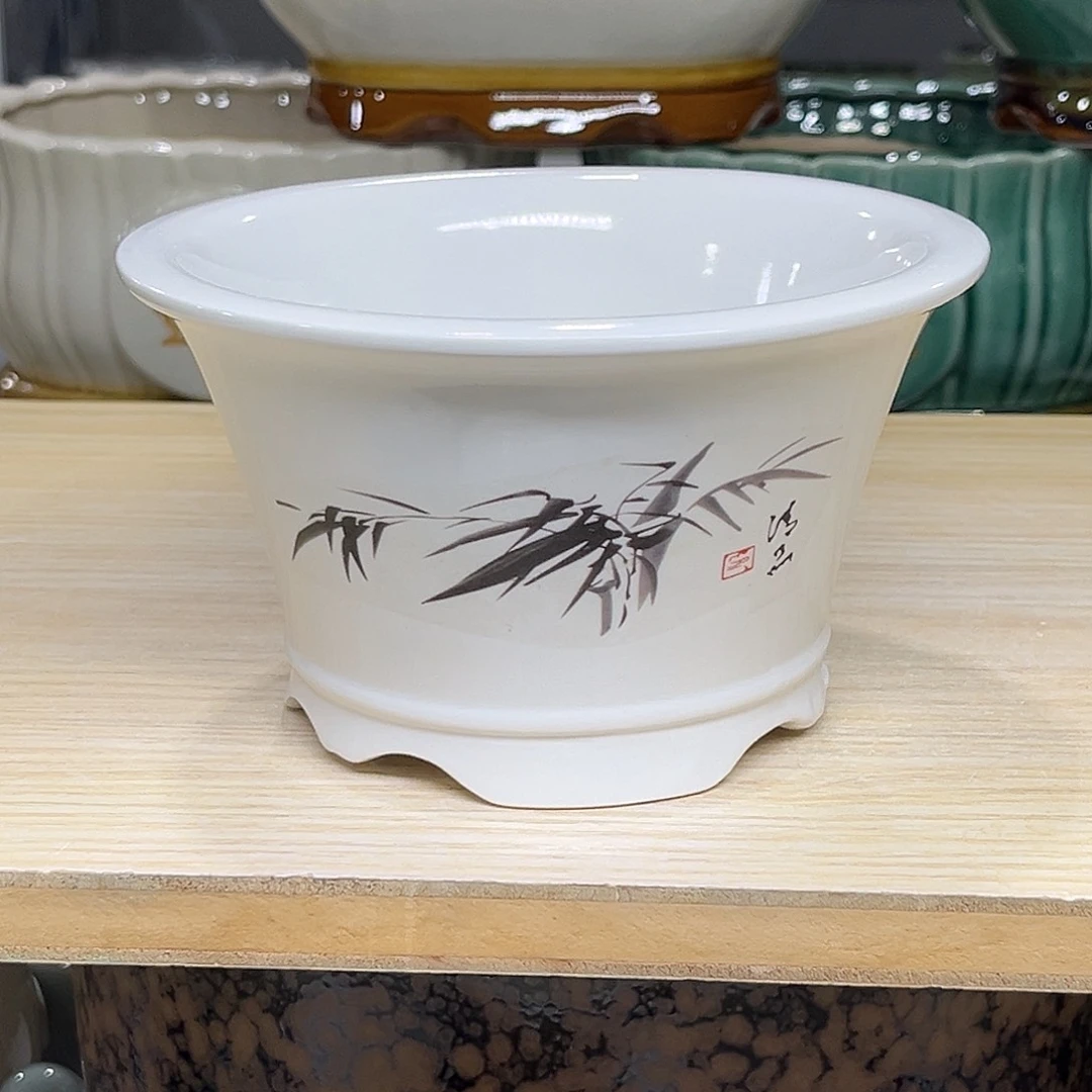 陶瓷绿植多肉微瑕花盆口径15/9