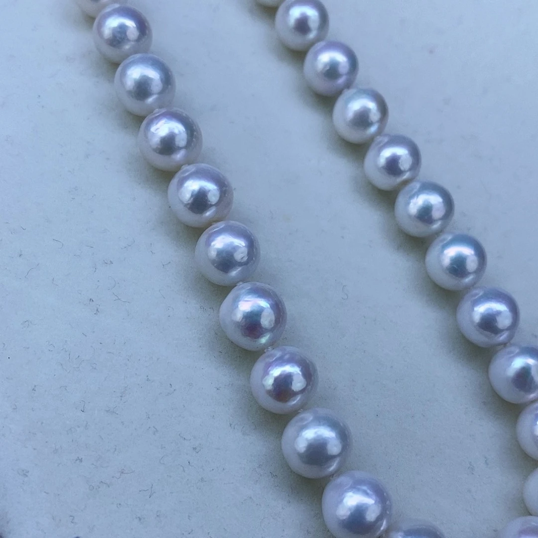 淡水珍珠颈饰银S925镶嵌➕10极光炫彩高品