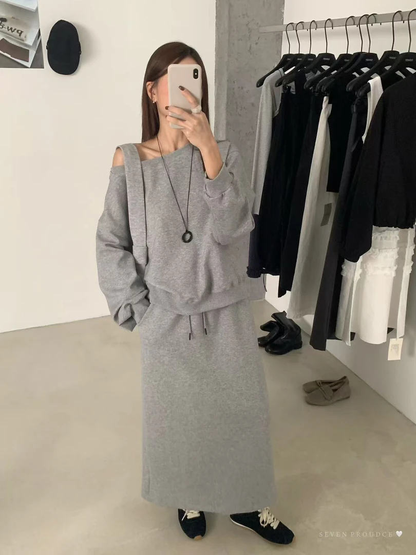 卫衣女春秋慵懒感宽松休闲小众设计感薄款上衣潮