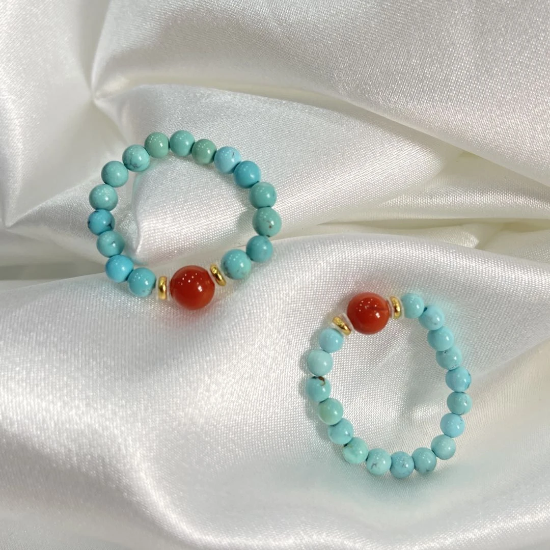 【星浩珠宝】绿松石戒圈20-2T219H34【多样性发一件】3mm