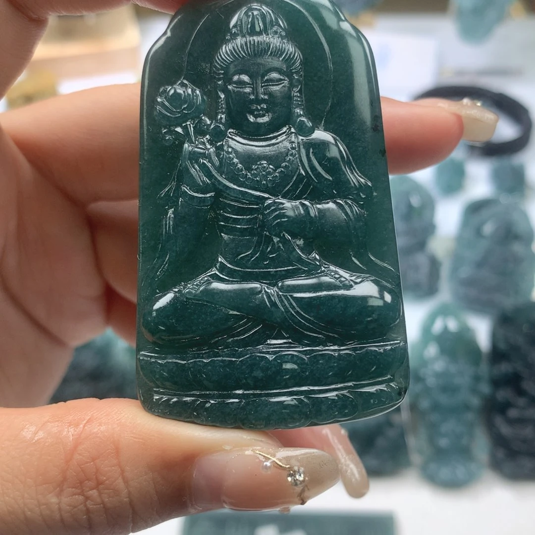 翡翠未镶嵌颈饰天然翡翠