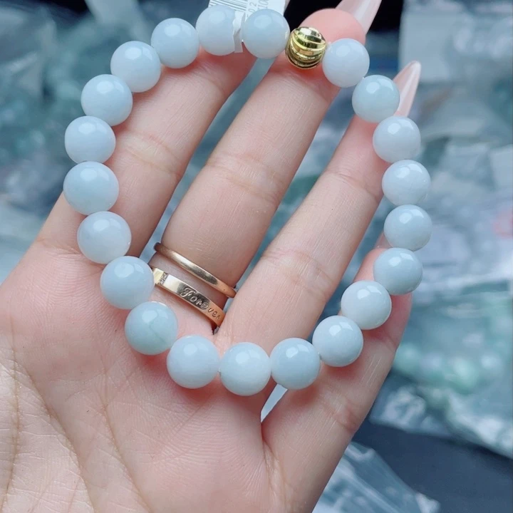 未镶嵌定制翡翠珠串