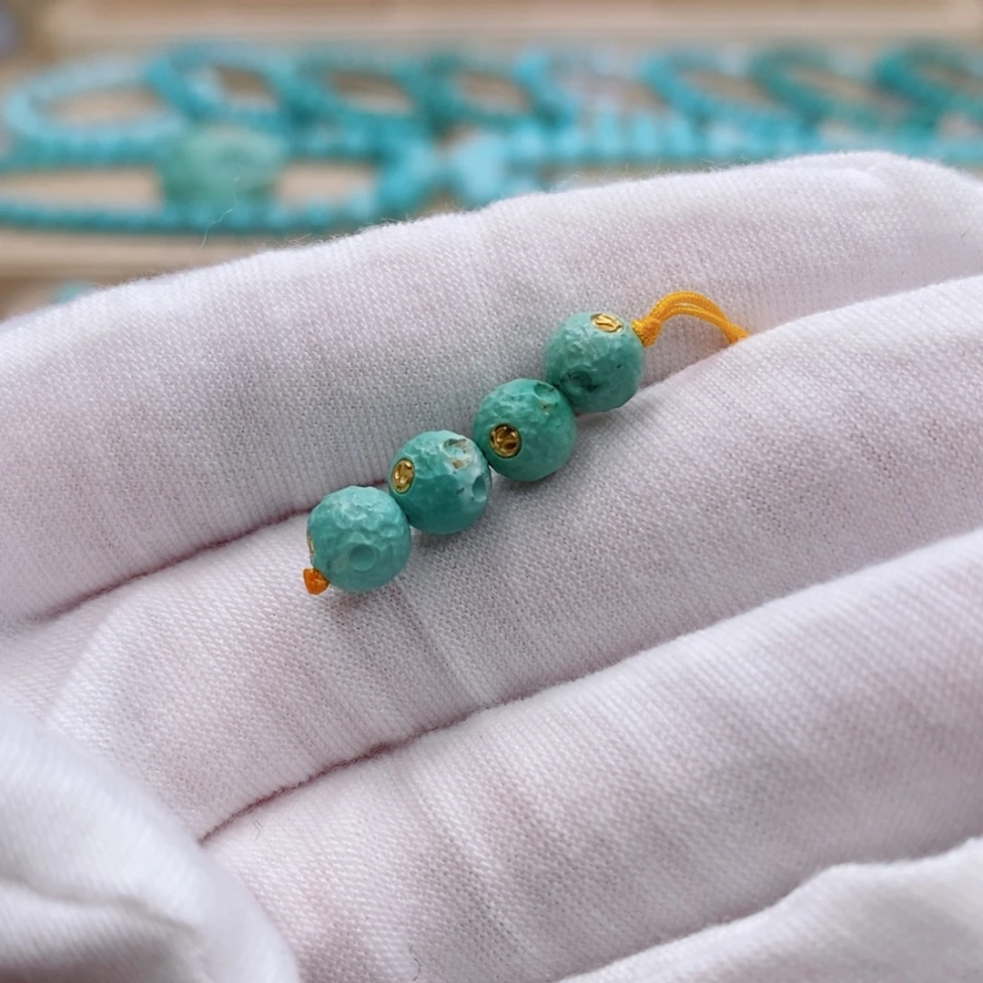 绿松石未镶嵌珠宝奇石6.4mm