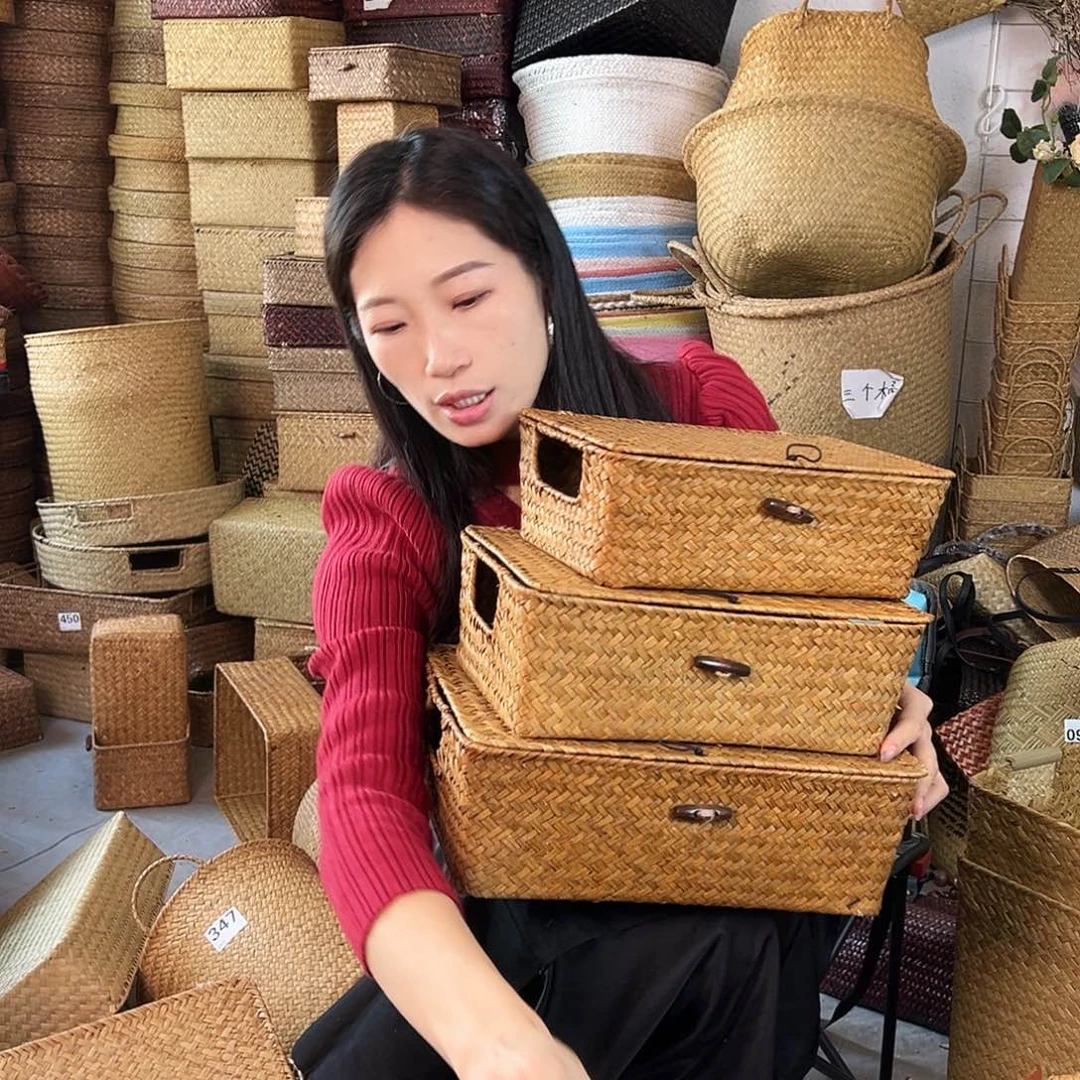 草编草编包/草编收纳盒微瑕疵