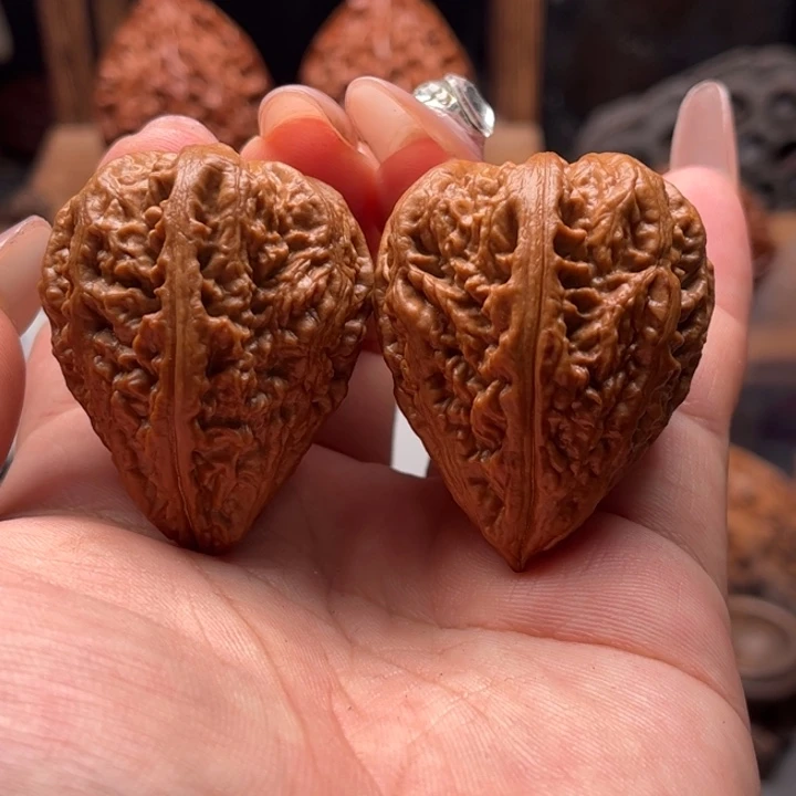 D***)文玩核桃把件楸大胖46