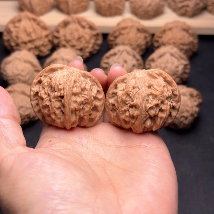 金***铲文玩核桃把件42磨盘