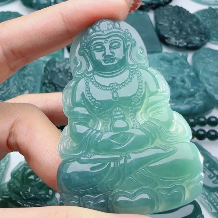 翡翠未镶嵌颈饰多样性发货天然A货翡翠