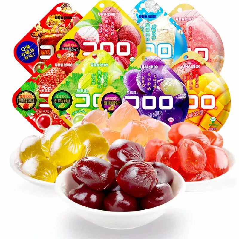 UHA悠哈酷露露果汁软糖52g网红爆款办公室休闲橡皮糖糖果美食零食好吃又好玩的糖果