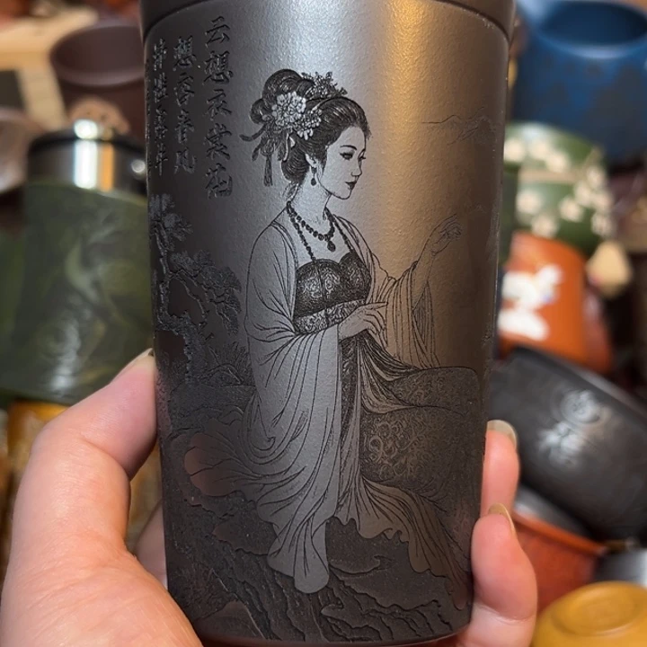 满***花茶杯紫砂宜兴紫砂主人杯