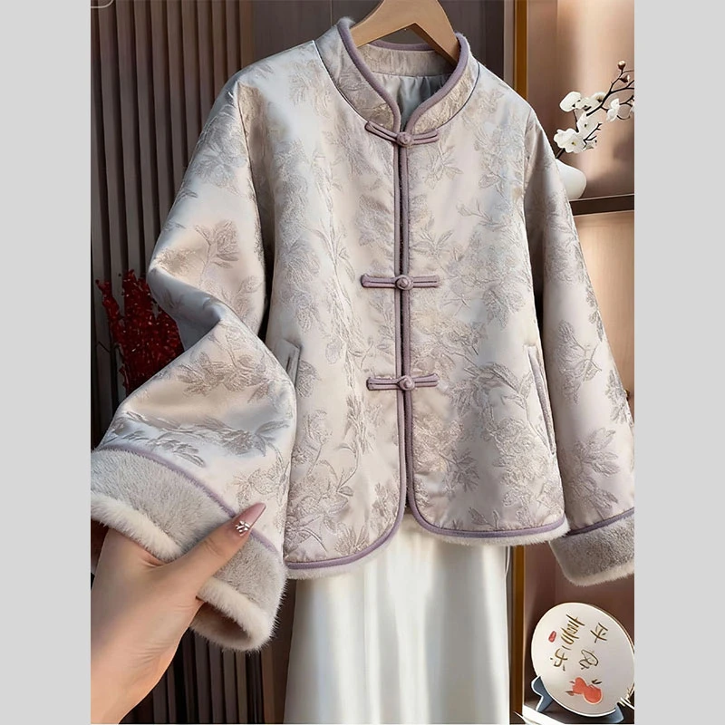 新中式国风巨好看外套2026年冬季新款今年流行爆款复古超火上衣女