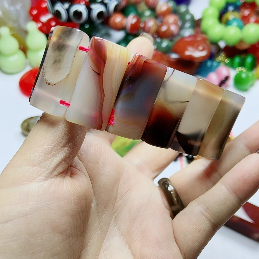 玛瑙/玉髓未镶嵌手链