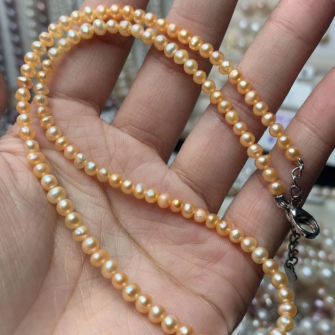 淡水珍珠3-4未镶嵌d64项链