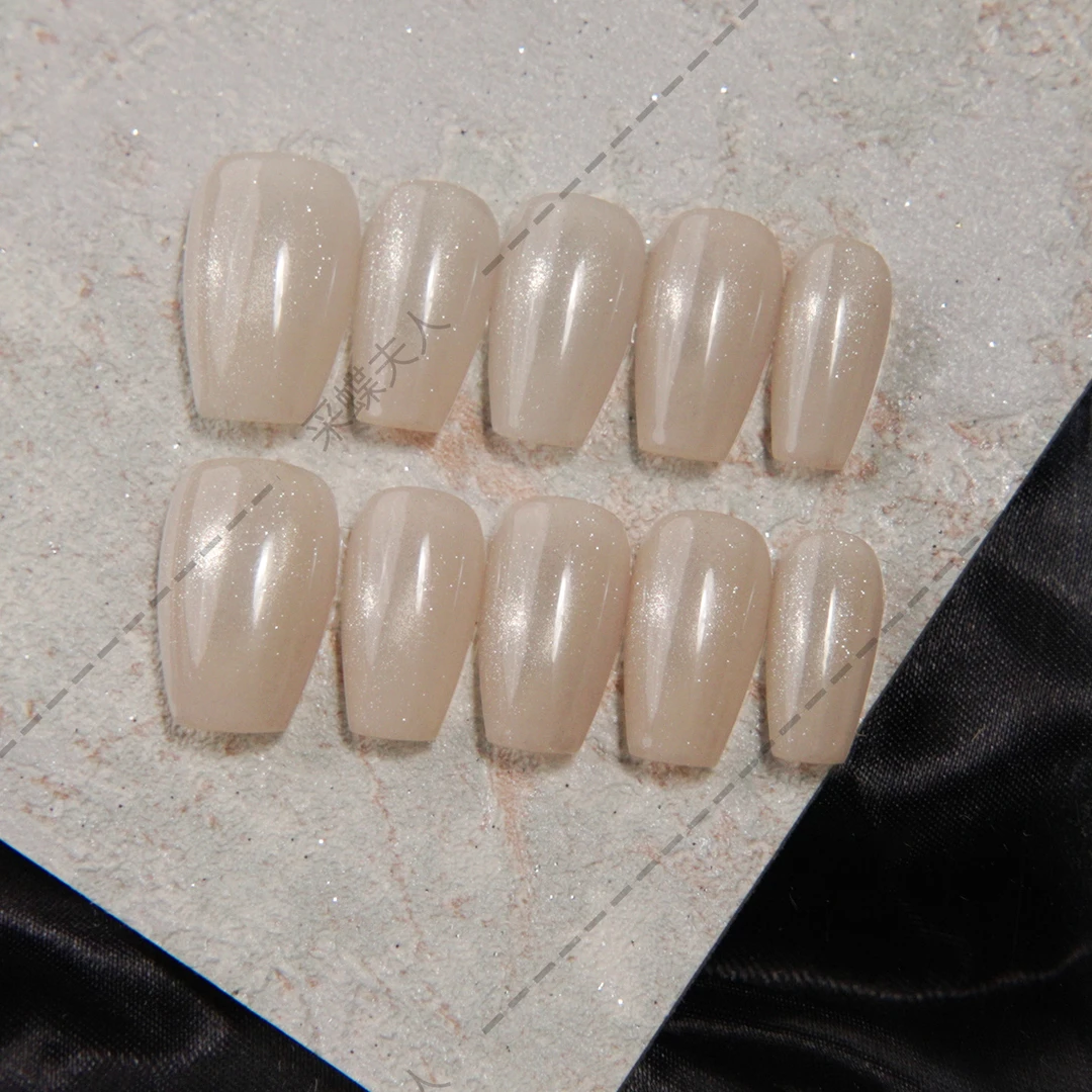 【琉璃】采蝶夫人玻璃珠猫眼美甲纯手工穿戴甲