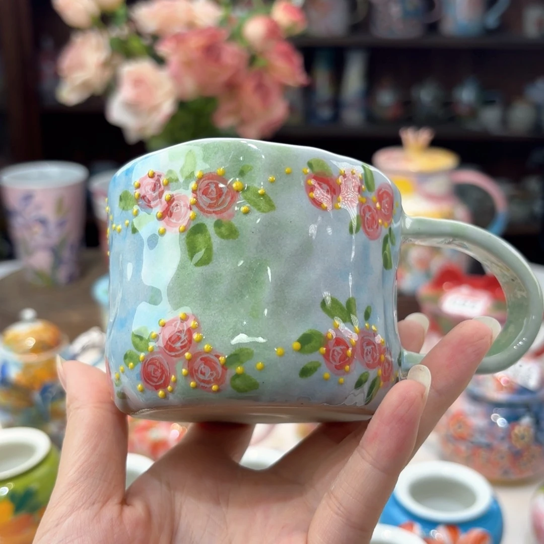 景德镇手绘高温釉下彩陶瓷茶具
