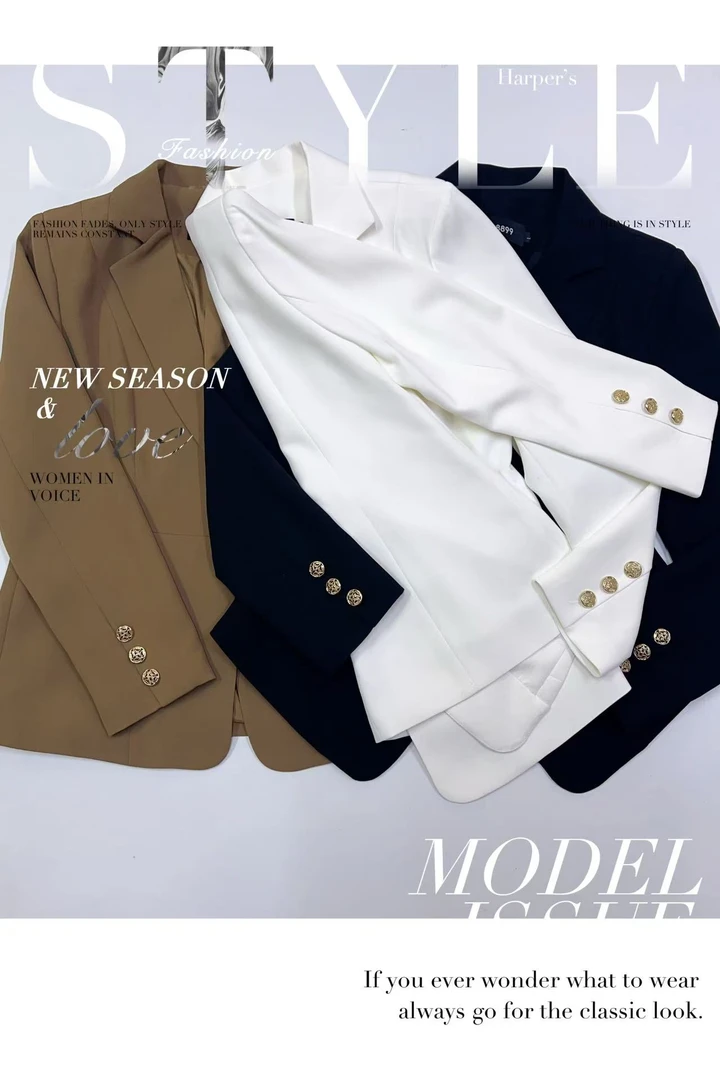 901金扣西服外套